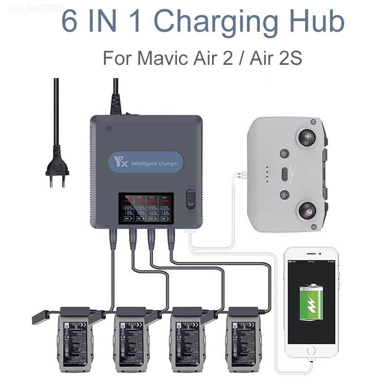 Drone Charging Hub - Chargeur de batterie 6 en 1